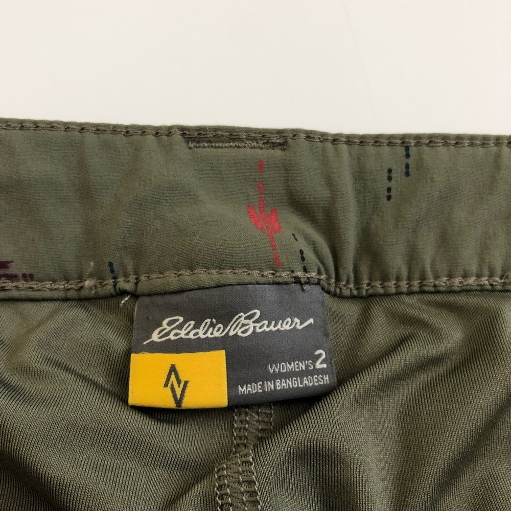 Eddie Bauer Adventurer 2.0 Skirt Olive Green‎ Arrow Print Size 2 - Picture 3 of 9